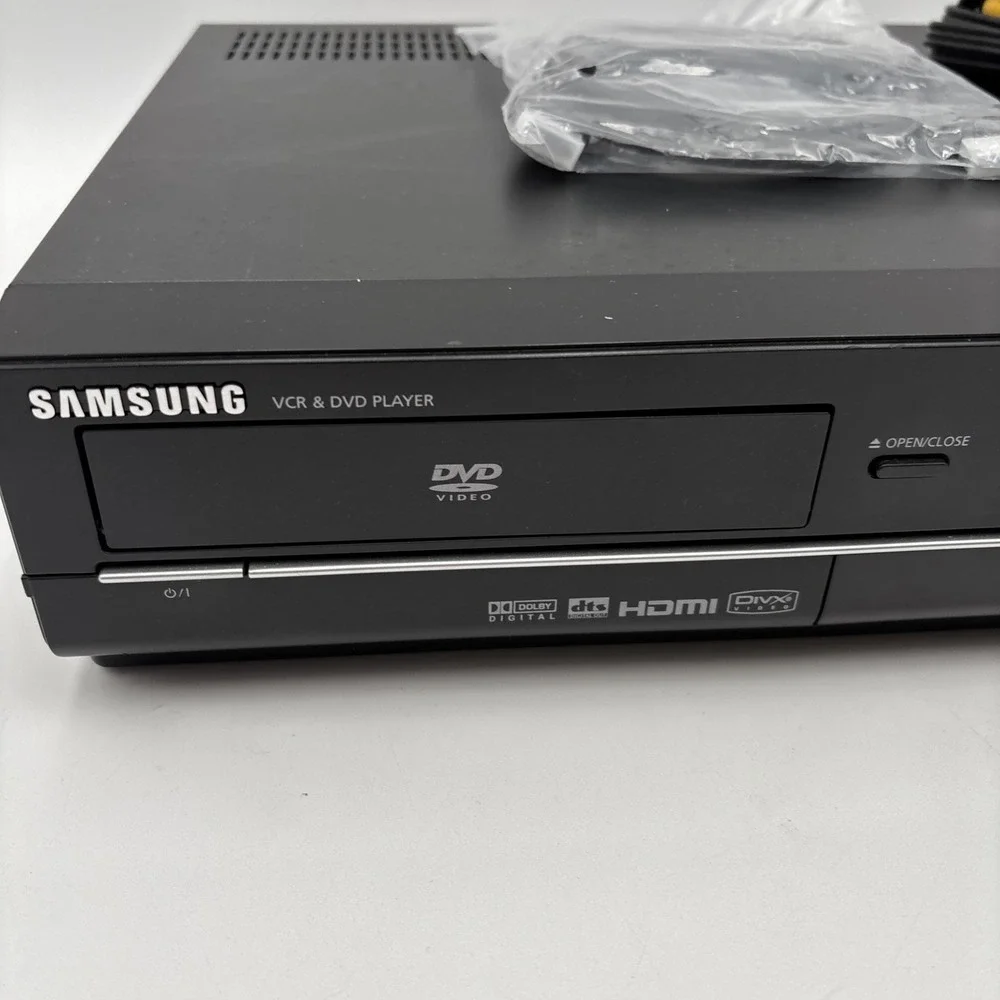 Samsung DVD VHS VCR Combo Player DVD-V9650 HDMI 1080 No Remote w/ Cables TESTED